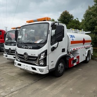 Camion-citerne Foton en acier au carbone de petite taille 5m³ 6m³ Diesel avec distributeur de carburant