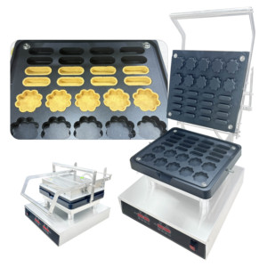Máquina para Hacer Tartaletas con Revestimiento Antiadherente, Máquina para Hacer Bases <span class=keywords><strong>de</strong></span> Galletas, Máquina para Hacer Tartaletas <span class=keywords><strong>de</strong></span> Huevo para un Negocio Versátil <span class=keywords><strong>de</strong></span> Snacks - Product Image 1