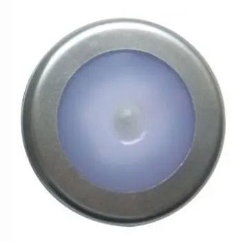 Lampu Sensor gerak magnetik bundar 6 LED lampu sentuh kabinet darurat