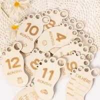 14 cartes de jalon Boho Hello World Signe de naissance en bois Baby Birth Shower Rainbow Mile Stone Plaques Milestone Discs