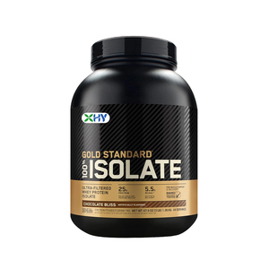Supplément de protéines de lactosérum pour la prise de masse musculaire chez l'adulte, 100% isolat de protéines de lactosérum pur, conditionnement en bouteille - Product Image 1
