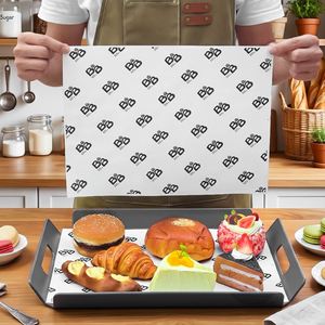 Disposable Eco-Friendly <b>Greaseproof</b> Parchment <b>Paper</b> Custom Printed Food Wrapping <b>Paper</b> for Sandwich Deli Food Bread Packaging - Product Image 1