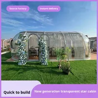 Tenda berkemah terkenal di Internet, Pc berkemah berbintang ruang langit M2 keluarga luar ruangan tenda bergerak restoran Rumah gelembung