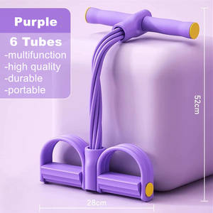 <span class=keywords><strong>Banda</strong></span> de Resistencia Elástica Multifuncional para <span class=keywords><strong>Ejercicios</strong></span> de Tobillo con 6 Tubos y Agarradera - Product Image 5