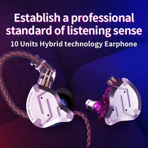 Stéréo original <span class=keywords><strong>KZ</strong></span> ZS10 Pro avec bouchons d'oreille pour microphone Écouteurs filaires intra-auriculaires Écouteurs de surveillance HIFI Réduction du bruit sportif - Product Image 5