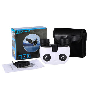 Htm <span class=keywords><strong>Panda</strong></span> phong cách công suất cao 8x Đen trẻ em ngoài trời hợp kim nhôm nhỏ gọn Kính thiên văn hai mắt 5.7 trường xem 1 năm - Product Image 1