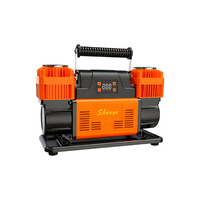 300L/MIN Heavy Duty Plastic Air Compressor Tire Inflator Dual Cylinder 12V DC Fast Pump Portable 4x4 Trucks Off-Road Vehicles