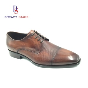 Handmade Oxford Style <b>Dress</b> Shoes for <b>Men</b> New Design Durable High Quality Luxury Custom Logo Comfortable Slip-On for Autumn - Product Image 1