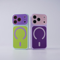Dierenprint Magnetische Compatibiliteit Volledige Bescherming Window-Cut Case PC Materiaal Matte Afwerking