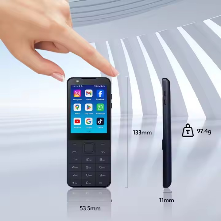 TIQ MINI M5S スマートフォン - Android 13、64GBストレージ、タッチ