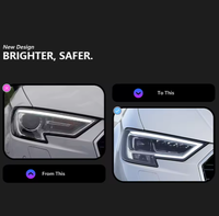 AURON Nouveau Phare Avant à LED 32V Haute Luminosité, Mise à Niveau 12V, 6000K, Éclairage Blanc pour Audi A3 2017-2021