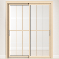 Porte coulissante en aluminium avec verre dépoli, double vitrage, cadre fin, porte de balcon, design personnalisé