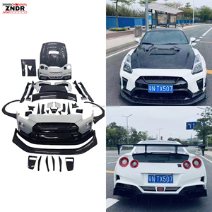 ชุดแต่งสำหรับ Nissan GTR รุ่นอัพเกรด V-style ประกอบด้วยกันชน สเกิร์ตข้าง ซุ้มล้อ ฝากระโปรง สปอยเลอร์ คาร์บอนไฟเบอร์ - Product Image 1