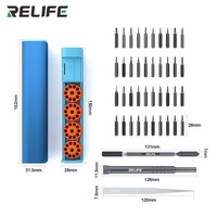 RELIFE RL-5122 43-en-1 Jeu de tournevis rotatif polyvalent Précision avec boîte de rangement à vis Démontage pour tablettes de téléphones portables