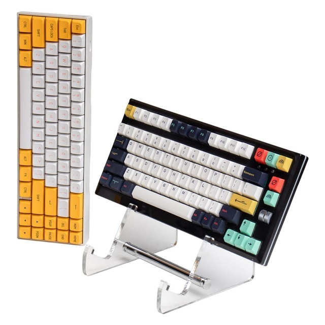 Acrylic Clear Keyboard Display Stand Tray Mechanical Computer Keyboards Holder Shelf for Desk Transparent Showing Stand
