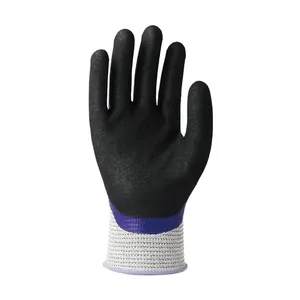 Guanto Towa - 542S 8/M Activ Grip Omega S - Colore: Mélange / Viola / Nero - Manipolazione di oggetti e parti affilate - Product Image 2
