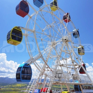 Atracciones de feria para adultos, atracciones de parque de diversiones al aire libre, noria pequeña de 20 m en venta - Product Image 5