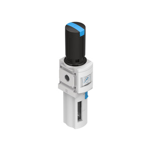 Válvula reductora de presión con filtro integrado de alto flujo, manómetro incorporado y estructura de drenaje manual para doble función - Product Image 1