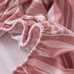 Draps-housses surdimensionnés luxe hôtel qualité personnalisé ensemble <span class=keywords><strong>de</strong></span> linge <span class=keywords><strong>de</strong></span> lit Simple coton vieux tissu grossier linge <span class=keywords><strong>de</strong></span> lit complet - Product Image 5