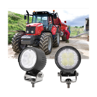 Lumière de travail LED ronde de 3 pouces pour tracteur de la série Fendt 40W Faisceau spot/inondation Lumière de travail LED