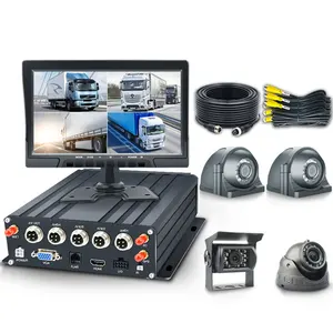 ट्रक बस ट्रेलर के लिए H.264 1080P MDVR 4G GPS वाईफ़ाई वाहन 4CH मोबाइल DVR 10.1 इंच वीडियो मॉनिटर सुरक्षा कार एमडीवीआर कैमरा किट