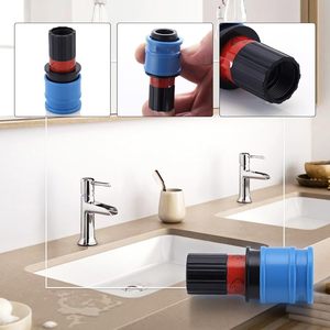 Conector Rápido Universal de 1/2 Pulgada para Grifo de Cocina, Compatible con Groh 46138000, Duradero, Azul, Sin Límite de Flujo - Product Image 4