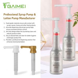 FUXI Commercial Kitchen Syrup <b>Pump</b> Plastic Sauce Bottle Dispenser <b>Pump</b> for Restaurant Supply - Product Image 1