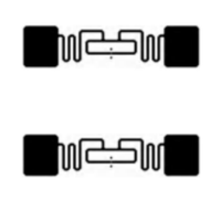88.9x50.8mm double fréquence UHF + NFC papier enduit PET imprimable autocollant étiquette
