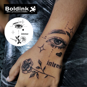 <span class=keywords><strong>Tatouage</strong></span> au jus de Jagua Boldink personnalisé, réaliste, effet œil de rose, résistant à l'eau, longue durée (2 semaines) - Product Image 3