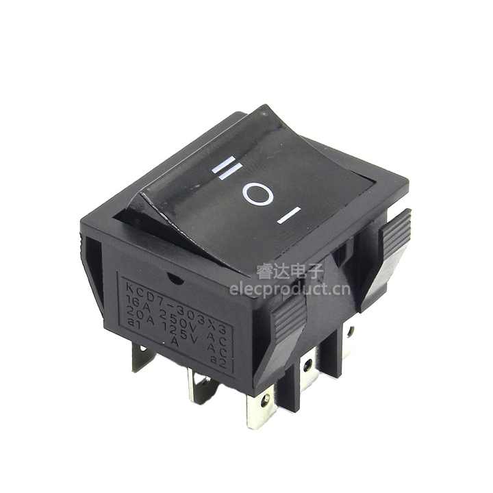KCD7-303 9pin Rocker Switch - Reliable 3 Position Power Control