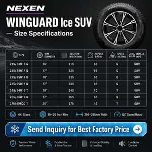 Neumático de Invierno NEXEN Winguard Ice SUV Nórdico Sin Clavos para Nieve y Hielo Extremos, Alto Rendimiento, Reforzado, <span class=keywords><strong>4</strong></span> + 2 Ranuras - Product Image 3
