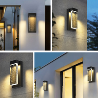 Applique murale solaire extérieure contemporaine de style ferme, étanche, LED, en acier inoxydable, pour couloir, durable et élégante