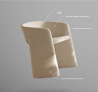 Roche Fort Chaise de salle à manger contemporaine pour bureau à domicile Salon Table de restaurant sur le thème du café Lounge Net Coffee Desk Leisure