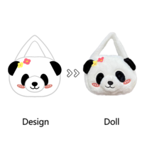 Sac à dos en peluche personnalisé avec logo ODM, sac à dos au design unique pour animaux, sac à dos personnalisé en peluche monstre