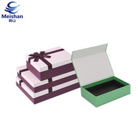 Boîtes d'emballage en papier kraft de qualité alimentaire Meishan avec logo personnalisé imprimé, pliables et blanches pour montres, cadeaux, UV avec pelliculage