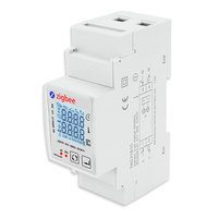 Compteur d'énergie intelligent Tuya ZigBee monophasé 80A sur rail DIN, moniteur de puissance, wattmètre, voltmètre, ampèremètre 110V 230V 50/60Hz