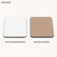Supports de sublimation vierges en MDF de 3 mm, carrés de 90 mm, impression personnalisée, certifiés CARB P2 MDFSUB