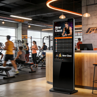 Kiosco Comercial con Pantalla Táctil IR de Acero Inoxidable de 43 Pulgadas, Android, Animación, Respuesta Rápida, para Aeropuertos y Hoteles, OEM ODM CE FCC