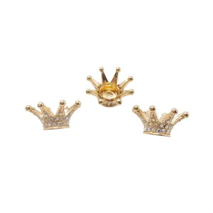Crown Alloy Pendant Keychain Diamond Encrusted Mobile Phone Strap DIY Jewelry Accessory - Product Image 5