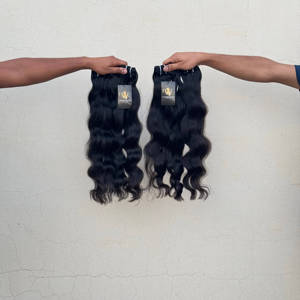 South Indian Temple cheveux bruts vierges non transformés du temple indien naturel Raw toutes textures cuticule cheveux humains Fournisseurs - Product Image 2