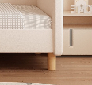 <span class=keywords><strong>Cama</strong></span> Empalmable de Madera Maciza para Niños <span class=keywords><strong>Cuna</strong></span> con Barandilla Ancha <span class=keywords><strong>Cama</strong></span> Empalmable de Dibujos Animados para Niño y Niñ<span class=keywords><strong>a</strong></span> - Product Image 6