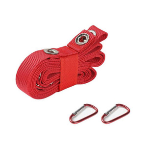 Sangle d'extension de tente rouge en Oxford, grande taille, avec mousquetons, pour camping, auvent, corde à linge, utilisation en extérieur - Product Image 1