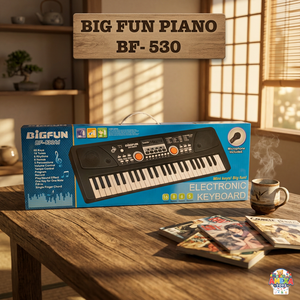 Clavier de piano électronique 49 touches, 16 sons, 6 rythmes, 5 percussions, mini orgue à touches, microphone, alimenté par piles, prise casque 3,5 mm - Product Image 3