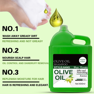 Champú y acondicionador para el cabello de salón OEM y ODM a granel sin sulfato, conjunto de cuidado del cabello reparado con aceite de <span class=keywords><strong>oliva</strong></span> dañado - Product Image 2