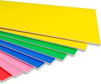Épaisseur populaire de panneau de mousse colorée de 70*100cm dans 3mm-5mm, panneau de mousse avec le papier double face simple face