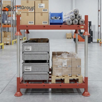 Étagère de stockage en acier galvanisé à chaud pour entrepôt, robuste et empilable