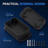 Caja de Conexiones de Plástico ABS para Router WiFi, Caja de Protección para Gateway Inalámbrico, Montaje en Pared, IP54, 100*68*34mm, para Hogar Inteligente IoT