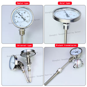 304 Roestvrij Staal Universele Bimetalen Thermometer Aanwijzer Thermometer Industriële Wss481 Temperatuur Meetketel - Product Image 5