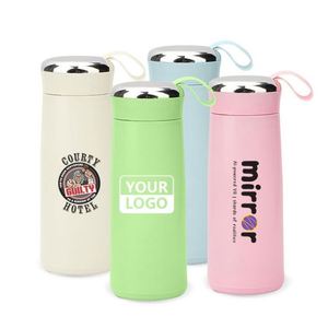 Custom Vacuum Cupping 13Oz Drinking 400Ml Glass <b>Thermos</b> Cup <b>Tea</b> Water Bottle With Logo - Product Image 1