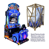 Machine de jeu de course automobile d'arcade, simulateur de conduite intérieur à monnayeur, jeu d'amusement pour enfants pour centre de jeux